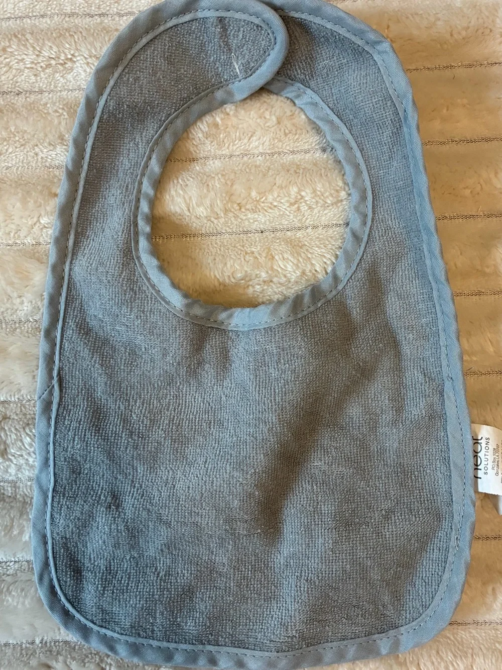 🤍 Gray & White Baby Bib + Burp Cloth Bundle — 9 Pieces 🧸
